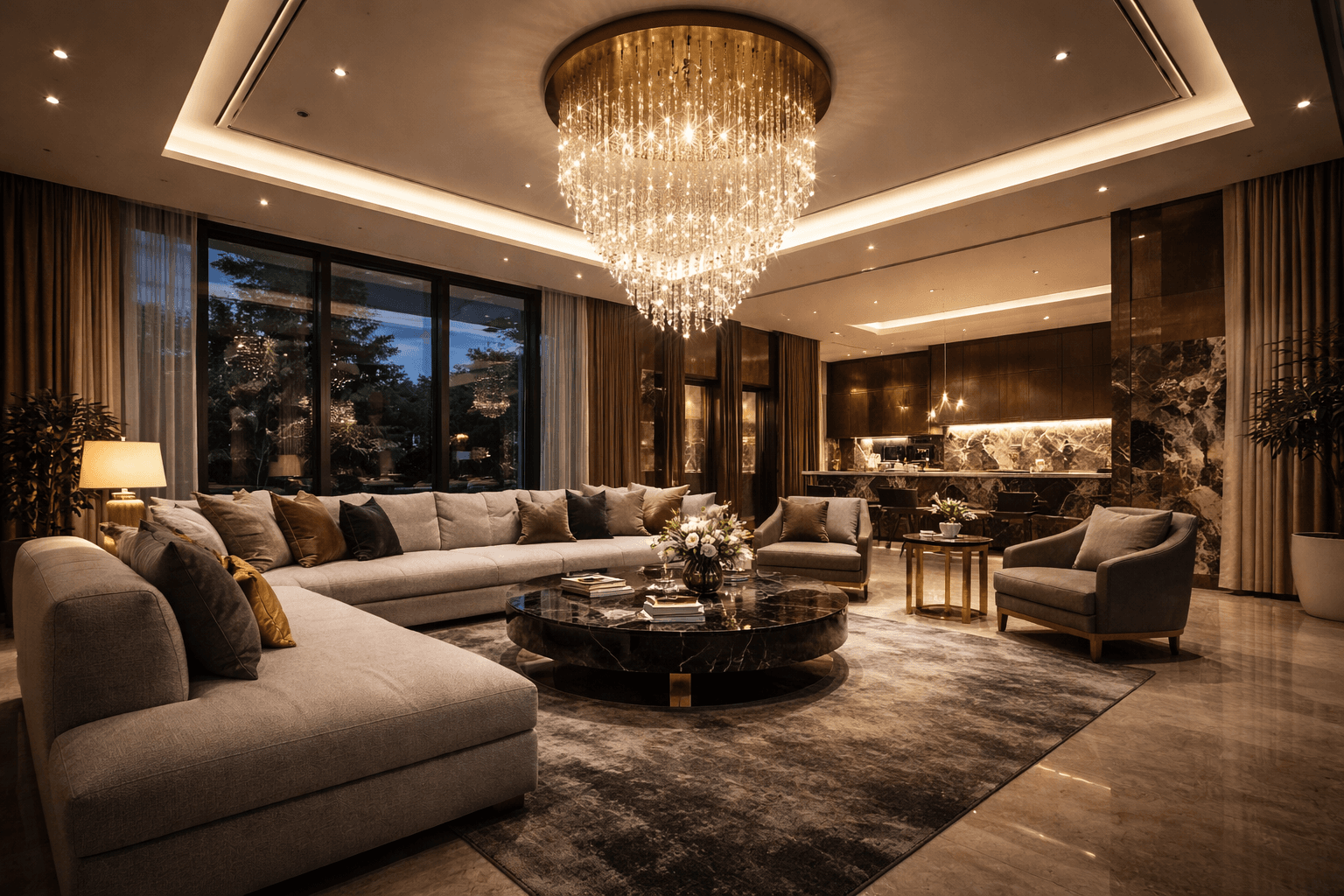 Luxury interior design living room